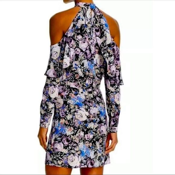 Parker Naomi Silk Floral Dress Size Medium - Picture 2 of 8
